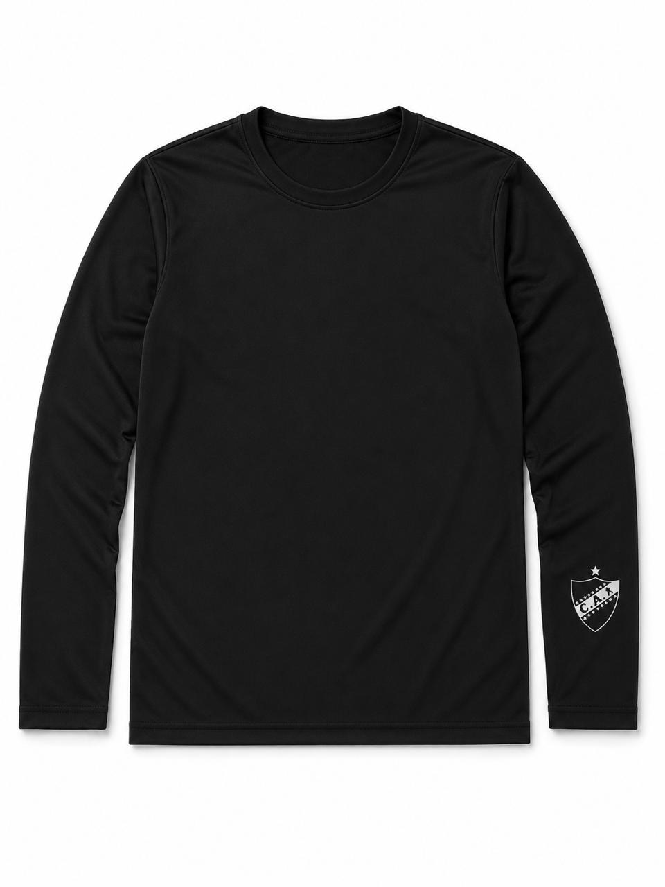 Remeras termicas negras manga larga
