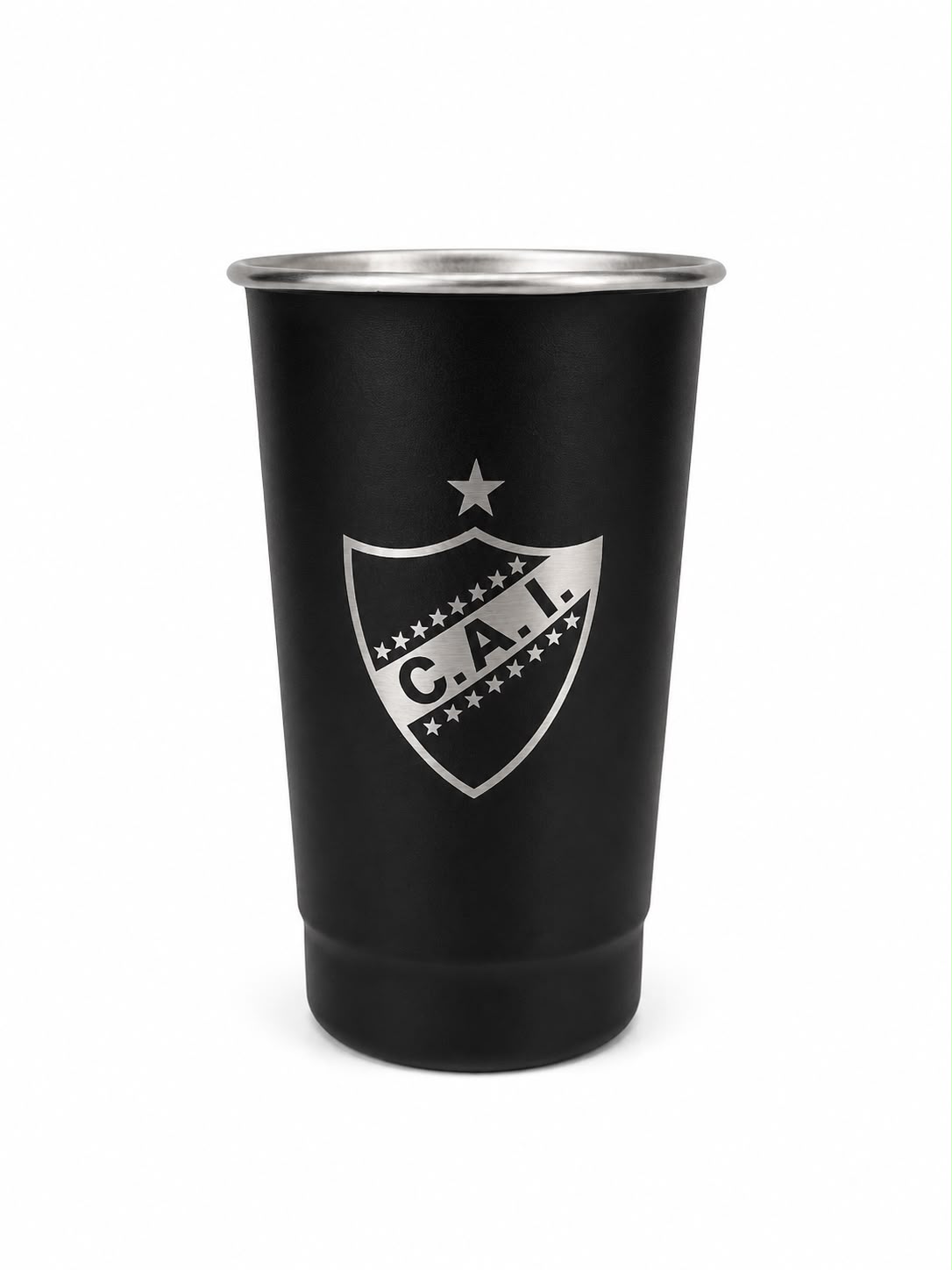 Vaso fernetero acero inoxidable negro